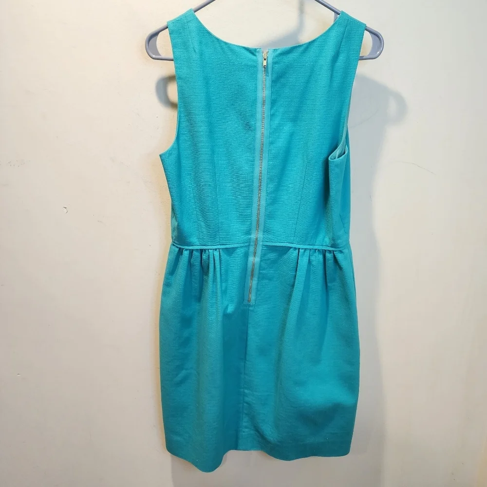 J. Crew Cotton Sleeveless Teal Dress - Classic Party Dress Sz 8